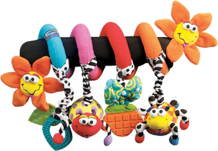 Playgro parc à bébé spirale incroyable jardin virevoltant tourbillonnant - jouet pour poussette - jouets pour bébé - jouets pour bébé - jouets pour bébé en spirale d'activité 6 mois - jouets pour bébé 1 an - poussette pour bébé