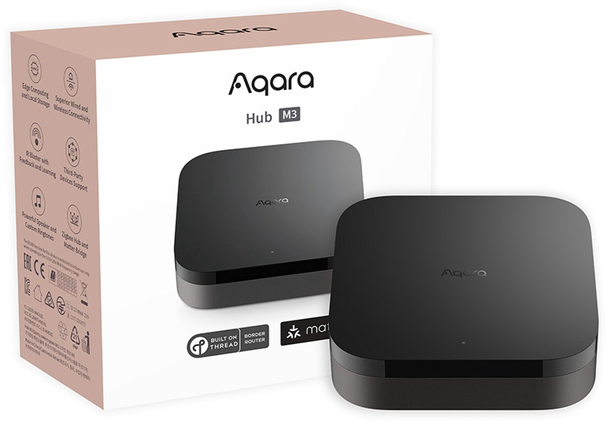 Aqara hub m3 - routeur de bordure de fil de matière - zigbee 3.0 - blaster infrarouge - poe usb-c