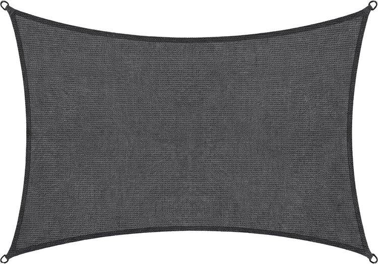 Toile d'ombrage Abbey Camp - HDPE - 3 x 4 m - gris - toile d'ombrage - anneaux en acier inoxydable - valletta-340