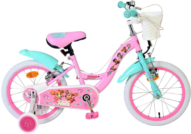 Vélo pour enfants Paw Patrol - filles - 16 pouces - rose - deux freins à main