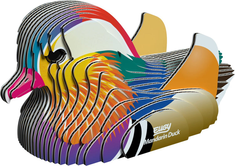 Puzzle 3D Eugy - canard mandarin - oiseaux - durable - collectionnez-les tous - 6 ans