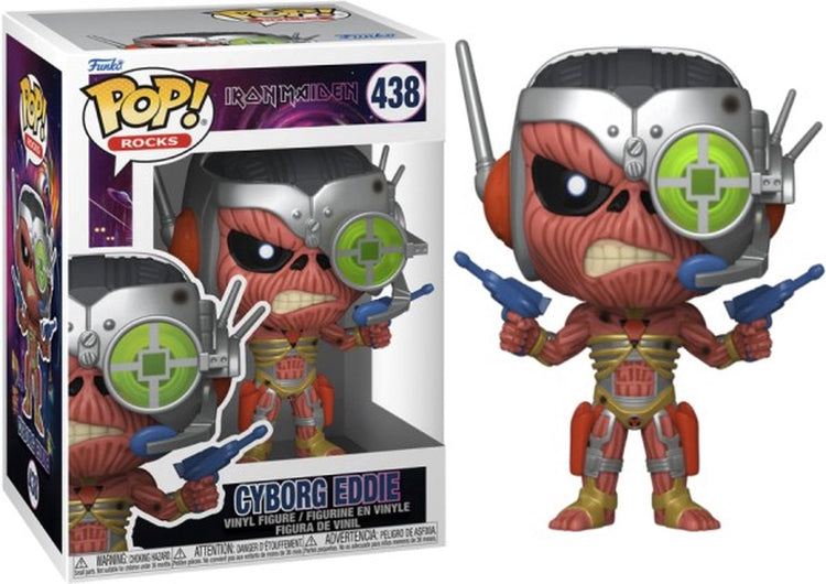 Funko Iron Maiden Cyborg Eddie Rocks! (quelque part dans le temps) figurine en vinyle 438 unisexe pop ! - multicolore - standard