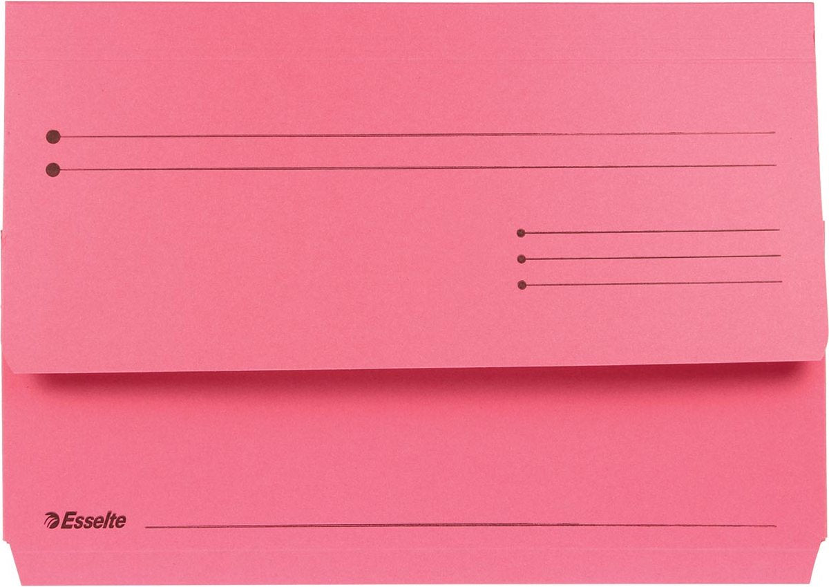 Chemises à insertion manille Esselte - Format A4 - 25 pièces - rouge
