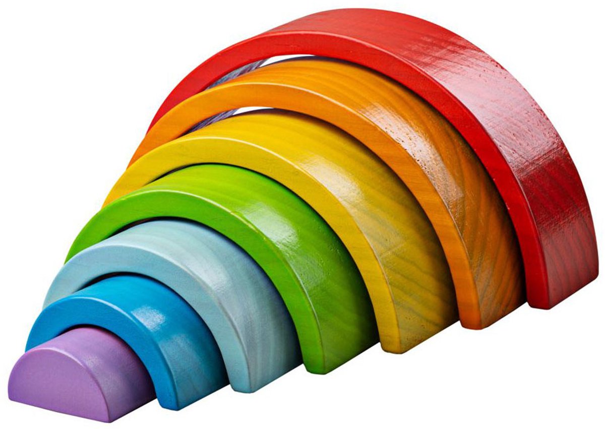 Bigjigs Small Rainbow Stacking Game, 11dlg.