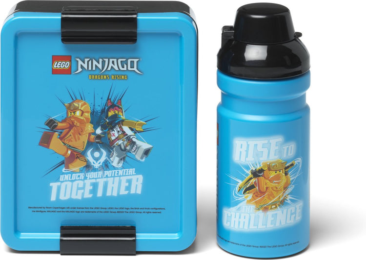 Ensemble déjeuner Lego Ninjago - gourde et boîte à lunch - plastique