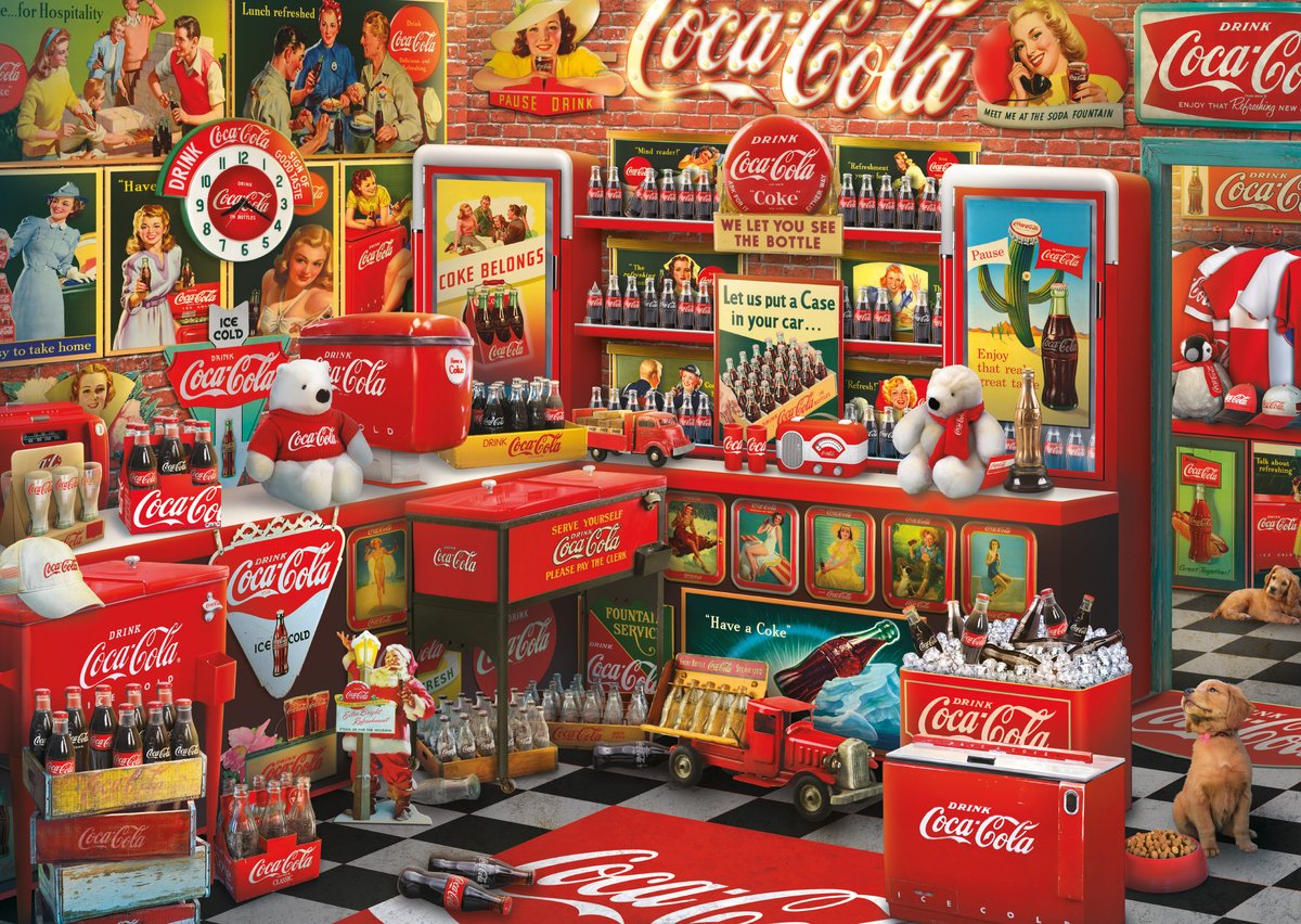 Schmidt puzzle coca cola nostalgie 1000 pièces classique.