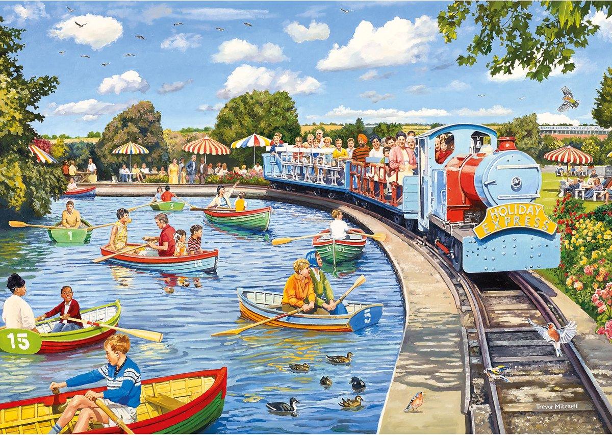 Puzzle de Gibson le lac de plaisance - 1000 pièces de puzzle amusant.