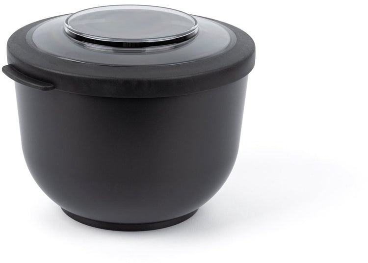 Amuse tylla charbon de bois - 1200 ml - boîte à lunch - boîte à lunch - bol avec couvercle - récipient pour aliments frais parfaitement hermétique - boîte à salade pour les déplacements - sans BPA - noir