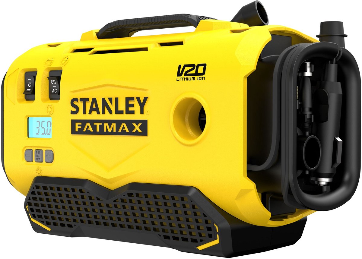 Compresseur Stanley fatmax 18v 3en1 sfmce520b-qw