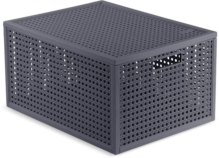 Panier de rangement Curver Kaya - 20l - 37,6x30x20,7 cm - anthracite