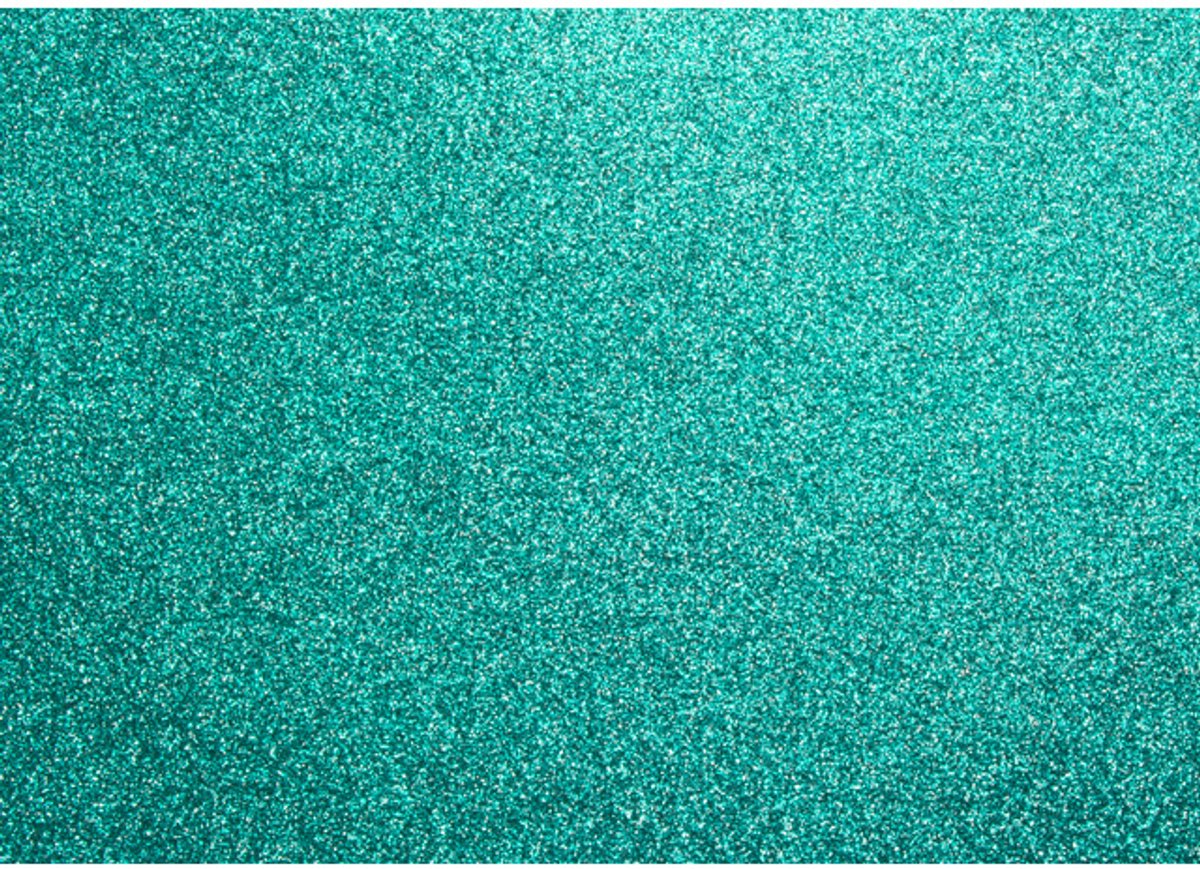 Carton pailleté Kangaro - turquoise - 50x70cm - paquet de 10 feuilles - k-0060k21