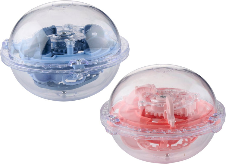 Boule de labyrinthe à vie - 75 niveaux - Jeu de réflexion, boule de puzzle 9x7 cm - Jeu de labyrinthe 3D pour enfants et adultes - Jeu de réflexion et jeu d'adresse - 1 couleur aléatoire