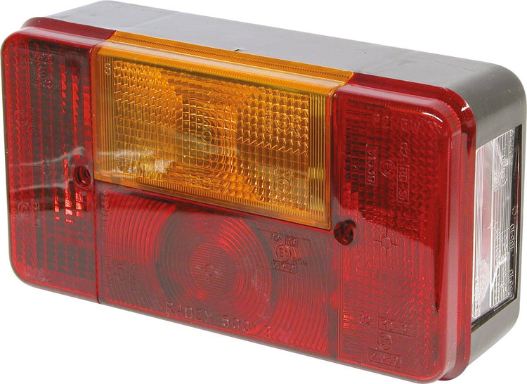 Carpoint feu arrière gauche 5 fonctions 12v 19cm - rouge blanc jaune