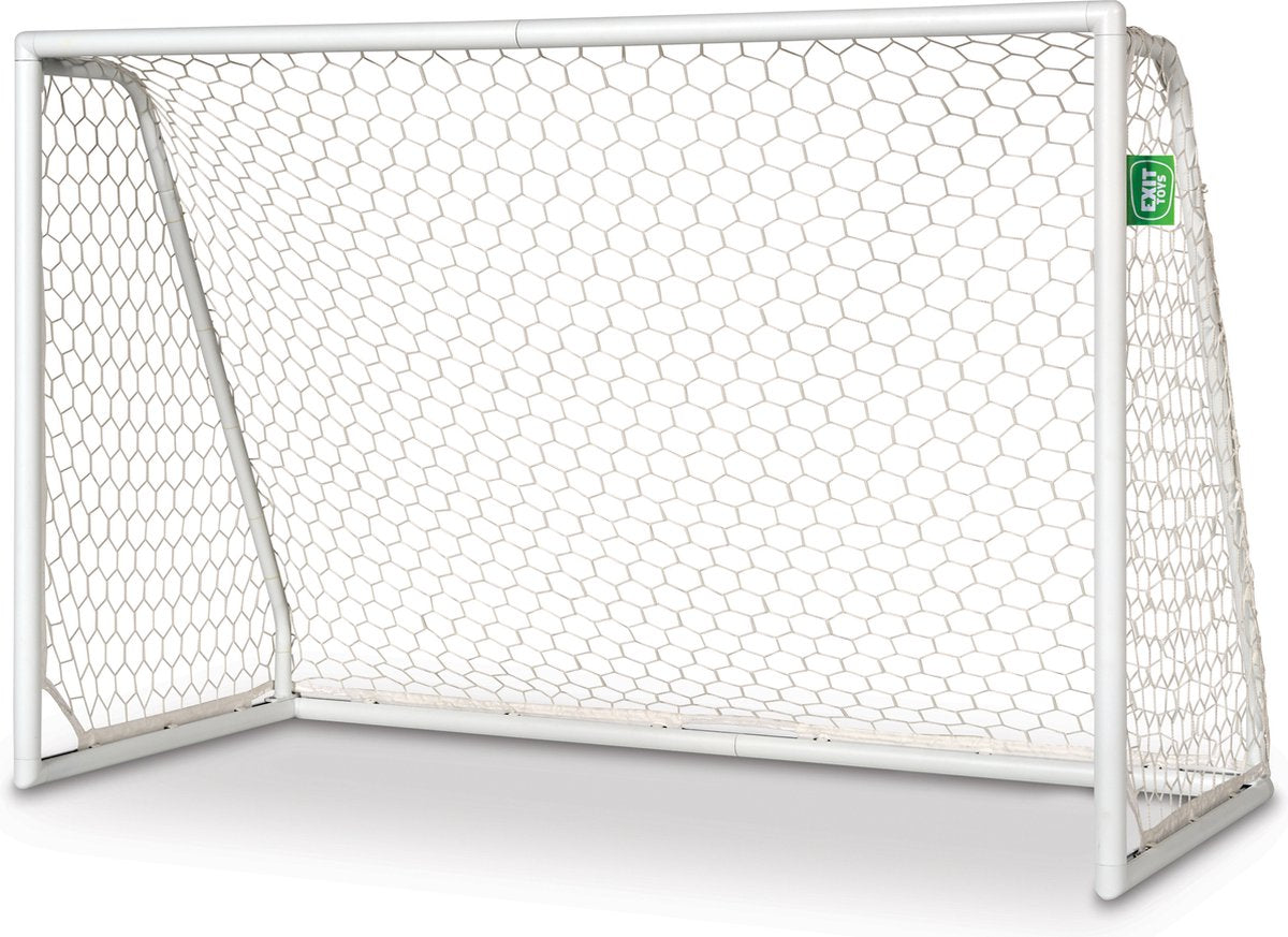 Exit toys exit scala but de football en aluminium 180x120cm - résistant aux intempéries - but de football - pour enfants - jardin - blanc
