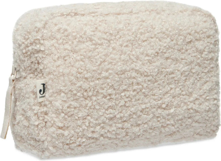 Jollein - trousse (boucle - naturel) - 100% polyester - pochette à langer, trousse de toilette bébé - 21x14cm