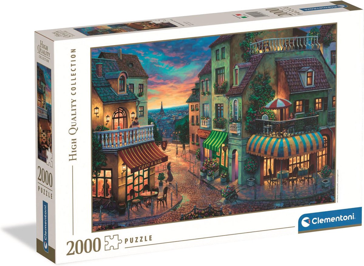 Clementoni - puzzle - 2000 pièces - Déambulation dans Paris - puzzle pour adultes - collection haute qualité
