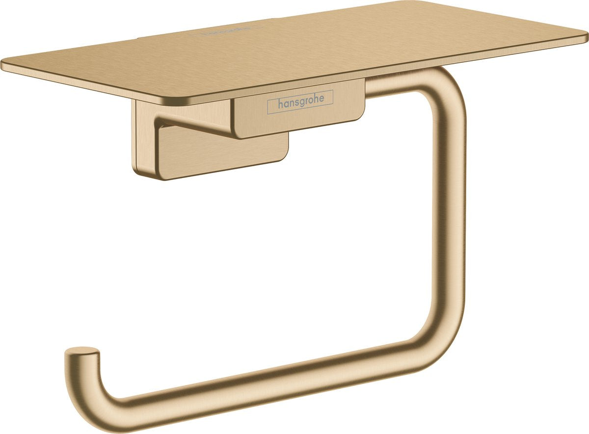 Hansgrohe addtoris porte-rouleau de papier toilette avec étagère bronze brossé