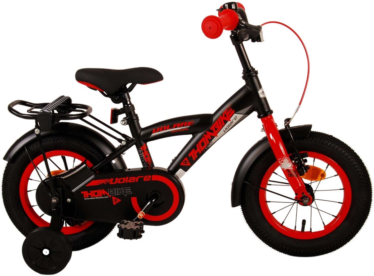 Volare Thombike Children's Bike - Boys - 12 pouces - Black Red