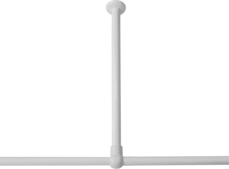 Sealskin seallux - support plafond pour tringle à rideau de douche 60 cm - blanc