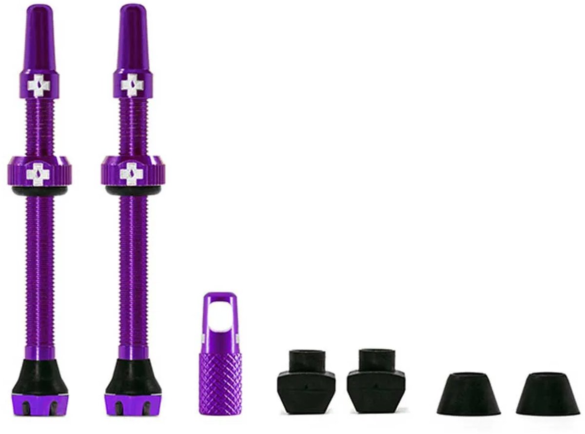 Jeu de valves tubeless Muc-off 60mm violet
