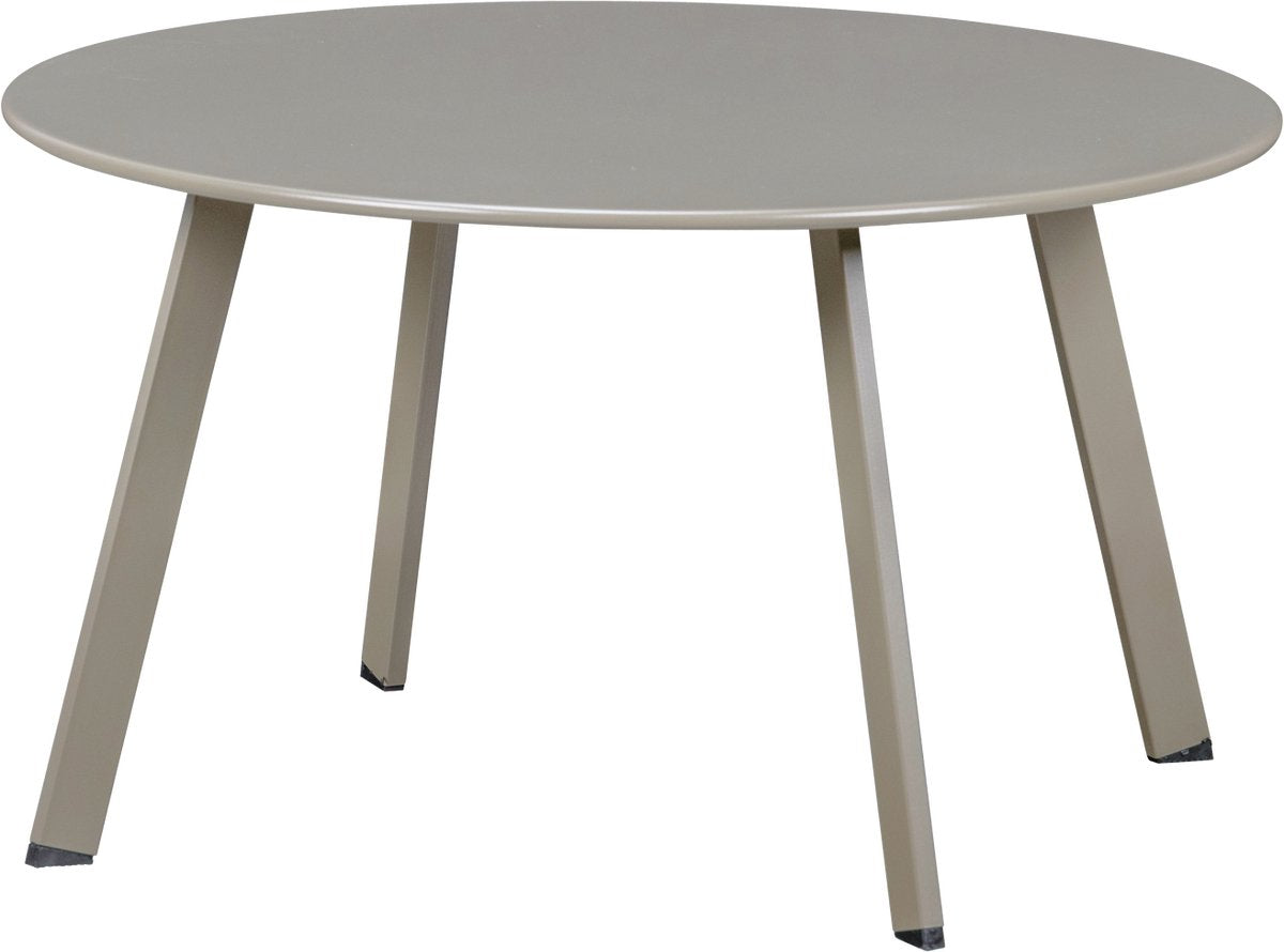 Table d'appoint de jardin Woood fer - métal - sable - 40x70x70