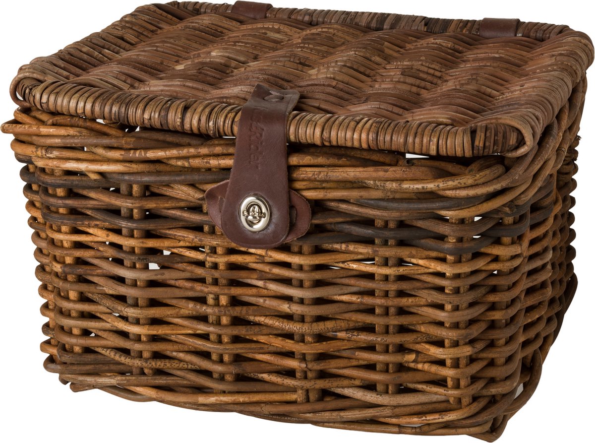 Fastrider sera panier rotin marron moyen avec rabat
