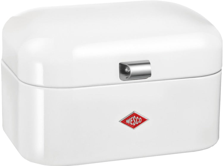 Boîte à pain simple grandy Wesco | 7,5 litres - taille m | métal - blanc | stockage du pain
