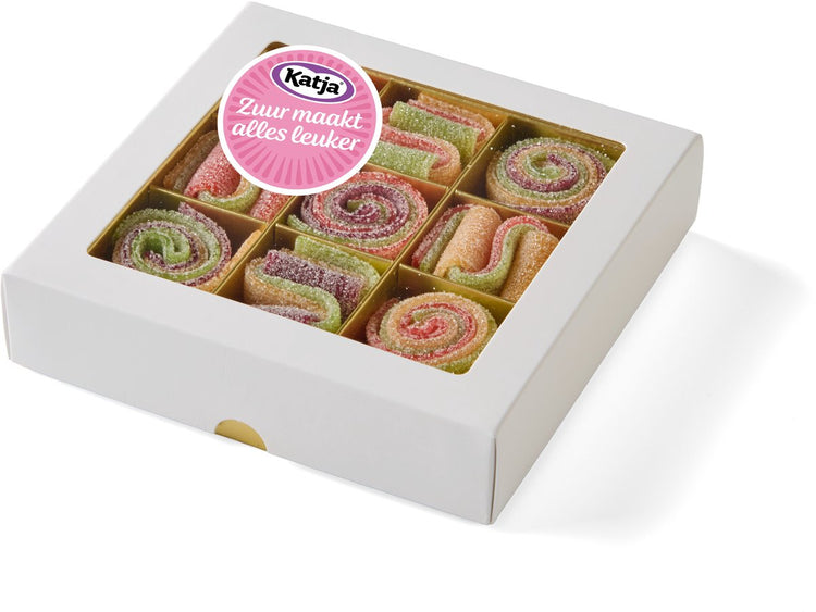 Coffret cadeau bonbons Katja - tapis acidulés - 200g
