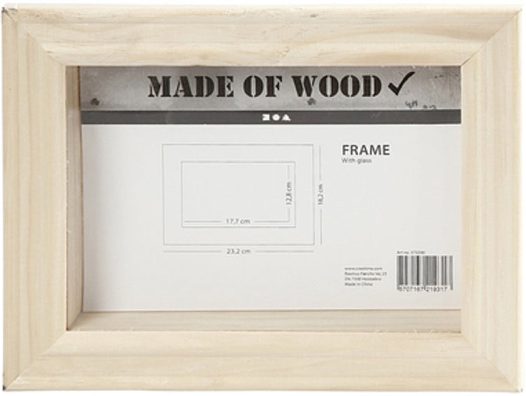 Cadre 3D Creativ company avec verre, D : 2,5 cm, dimensions 18,2x23,2 cm, 1 pièce