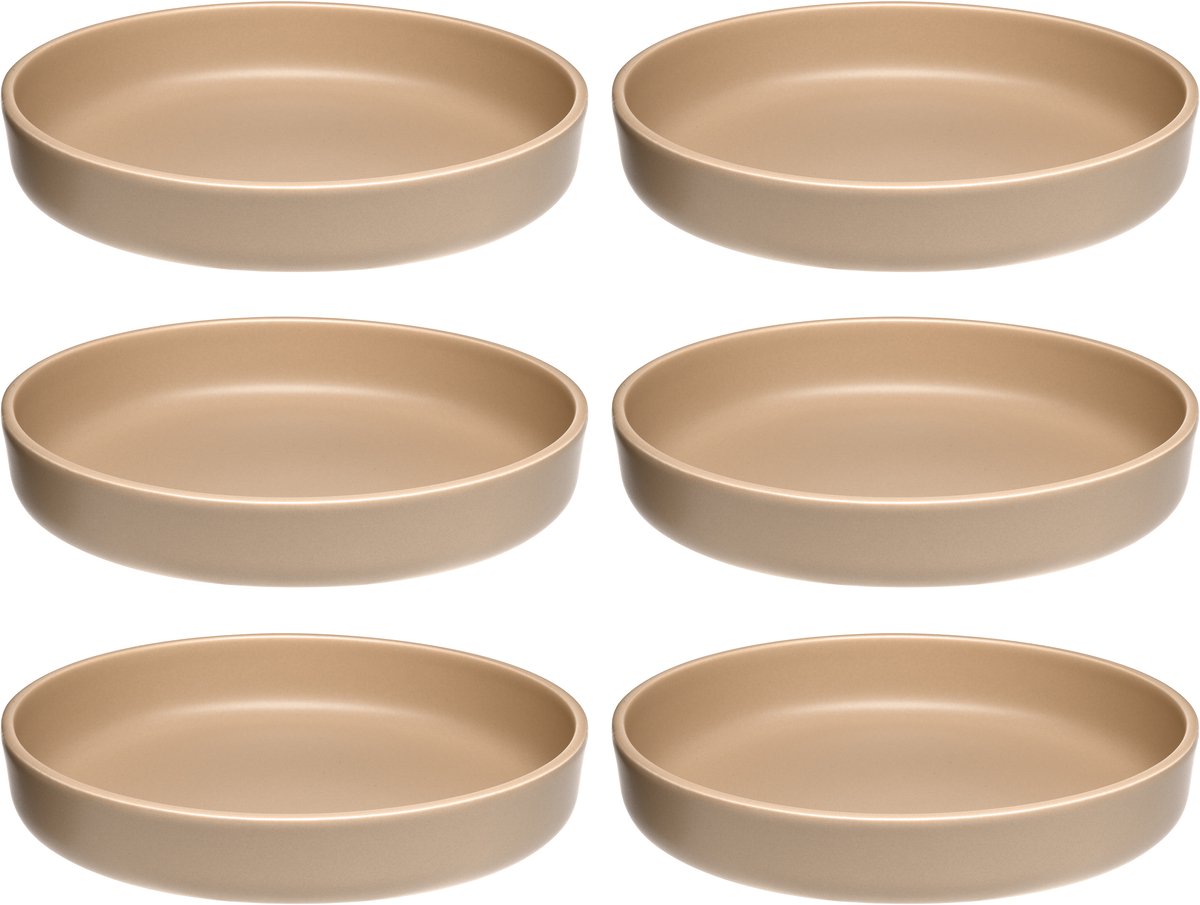Leonardo roma assiette profonde 20cm abricot - set 6