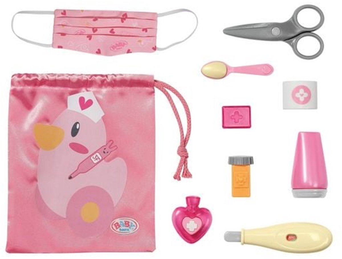 Trousse de premiers secours pour bébé né - soins de la poupée
