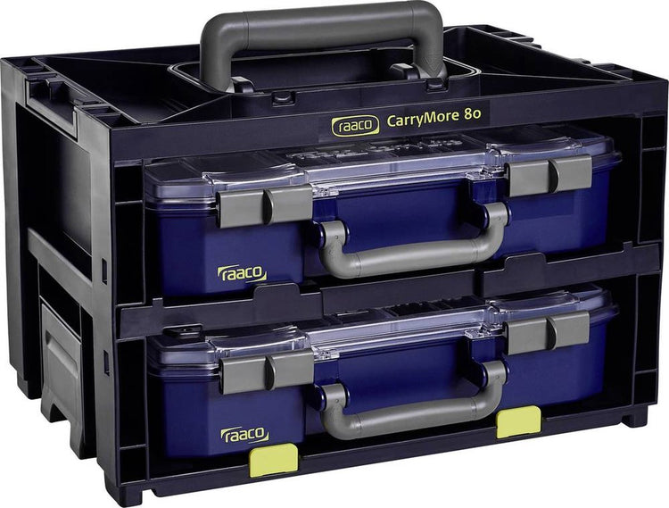Raaco - carrymore - 80x2 - coffret d'assortiment - (l x h x p) 386 x 241 x 278 mm - 1 pièce(s) - noir bleu