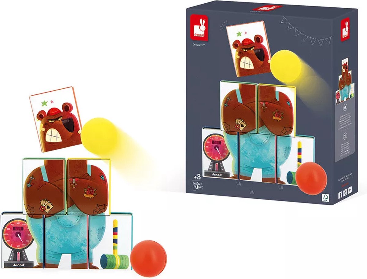 Janod - applepop - jeu en tôle Mr Bear