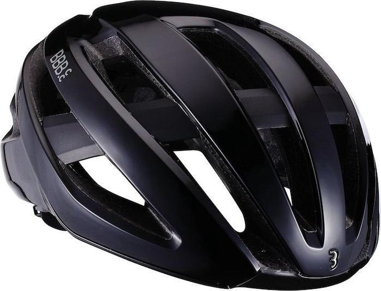 Bbb cycling casque de vélo de route - casque de vélo aérodynamique maestro - ventilation optimale - léger - rembourrage lavable - casque de vélo adultes - noir brillant - l - bhe-09