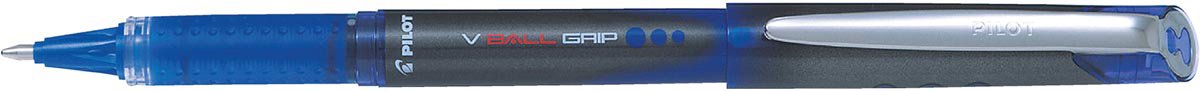 Stylo roller Pilot V-Ball Grip large bleu | 12 pièces