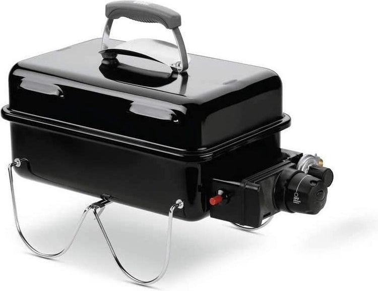 Barbecue à gaz Weber passe-partout - 41x26 cm - brûleurs en acier inoxydable - tête de commande à gaz - incl. couvercle
