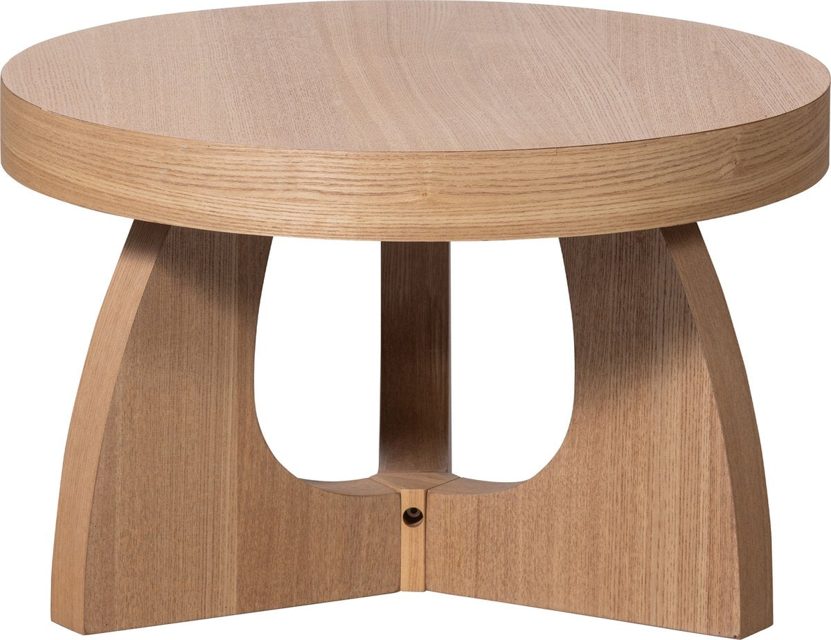 Table d'appoint Woood tala - placage mdf - naturel - 35x55x55