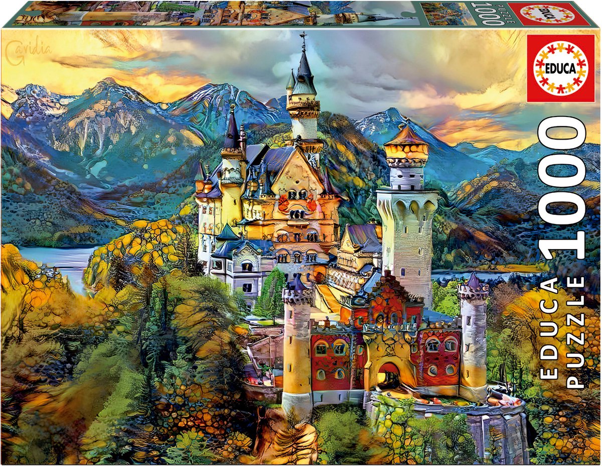 Educa - puzzle - 1000 pièces - Château de Neuschwanstein