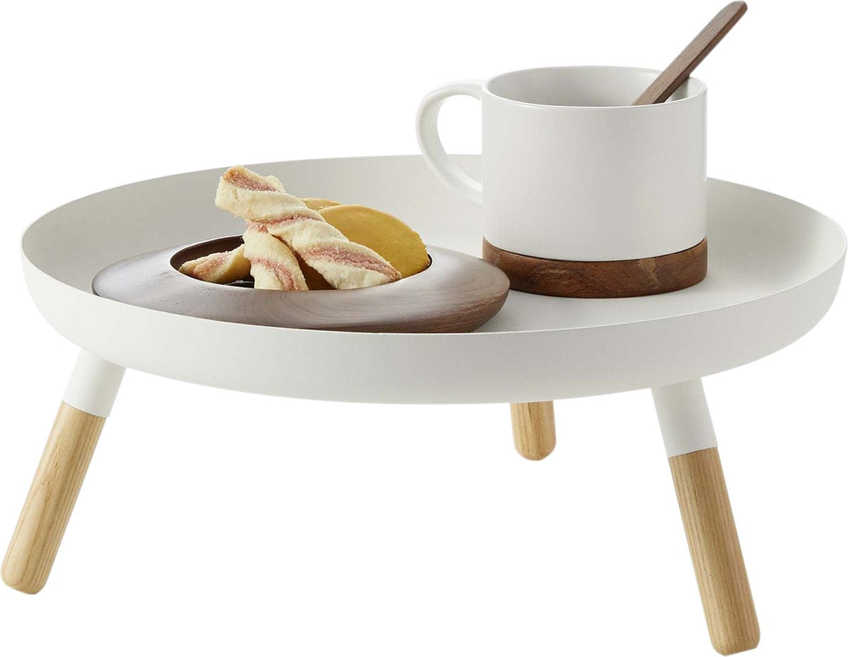 Plateau Yamazaki avec pieds - blanc