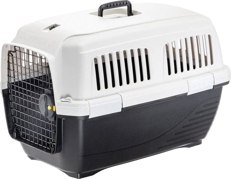 Ferplast panier de voyage clipper 3 - boîte de transport pour chat - 64x43x43 cm noir