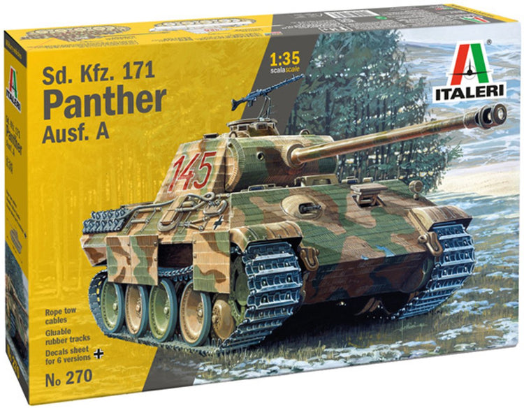 Maquette Italeri véhicules militaires - 0270 sd.kfz. 171 panthère ausf. un plastique - 1:35 - modélisme