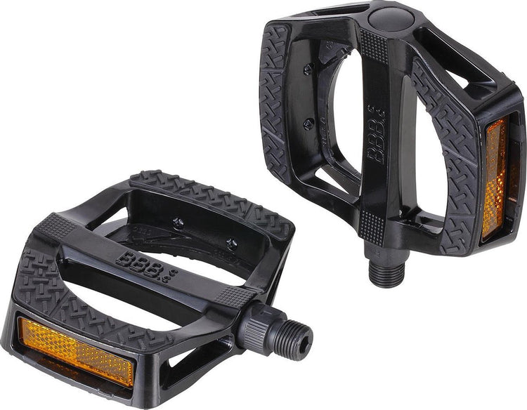 Bbb cycling ergoride pédales de vélo universelles - vélo de ville e-bike - pédales de vélo antidérapantes - noir - pédales de vélo - set bpd-46