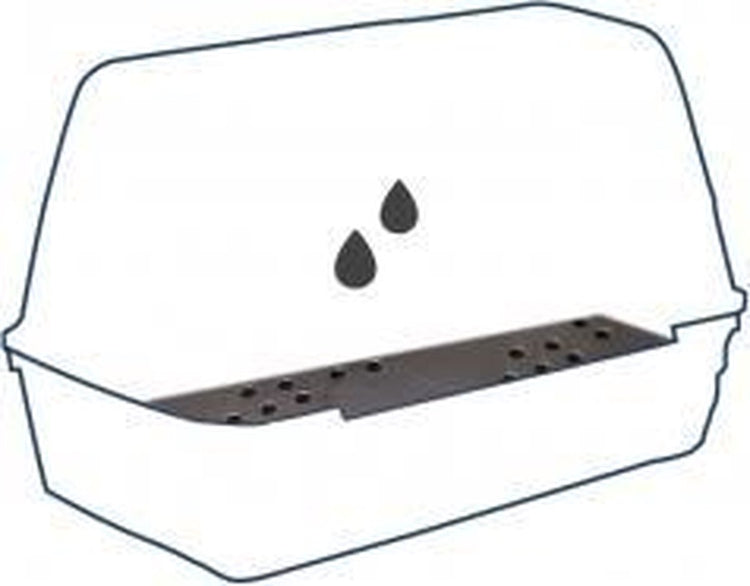 Duvo + tapis de drainage pour boîte de transport pour art 114004 - cage de transport - 45 cm x 51,5 cm x 0,8 cm - noir
