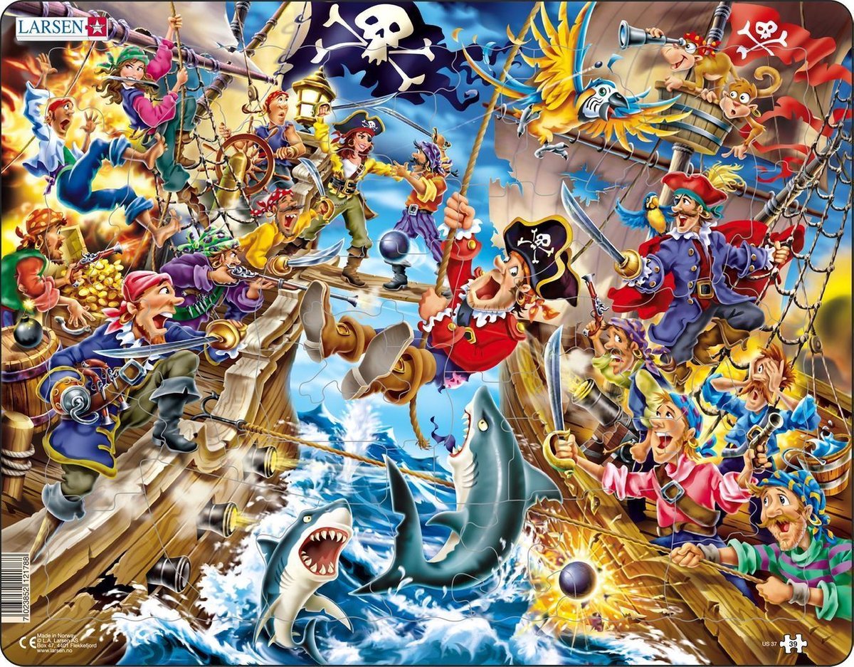 SELECTA Larsen Puzzle du puzzle le combat des pirates, 39e.