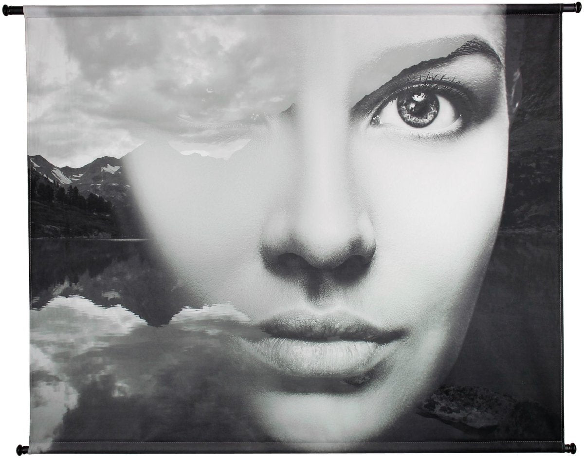 Serviette murale collection Hd visage montagne 146x3x110cm