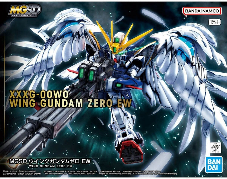 Bandai namco figurine à collectionner bandai mgsd wing gundam zero ew animation plastique et anime