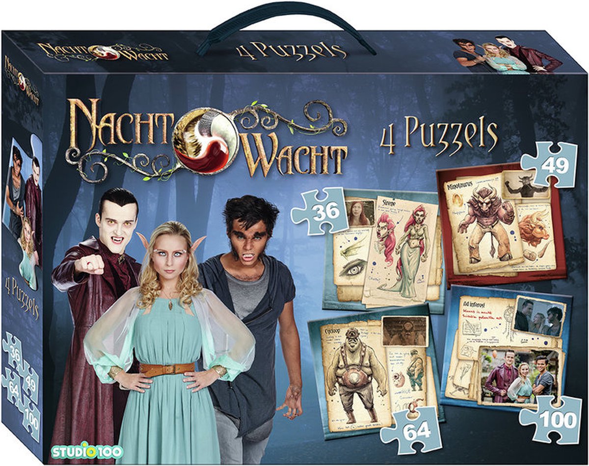 Puzzle 4 en 1 Ronde de Nuit - 36 49 64 100 pièces