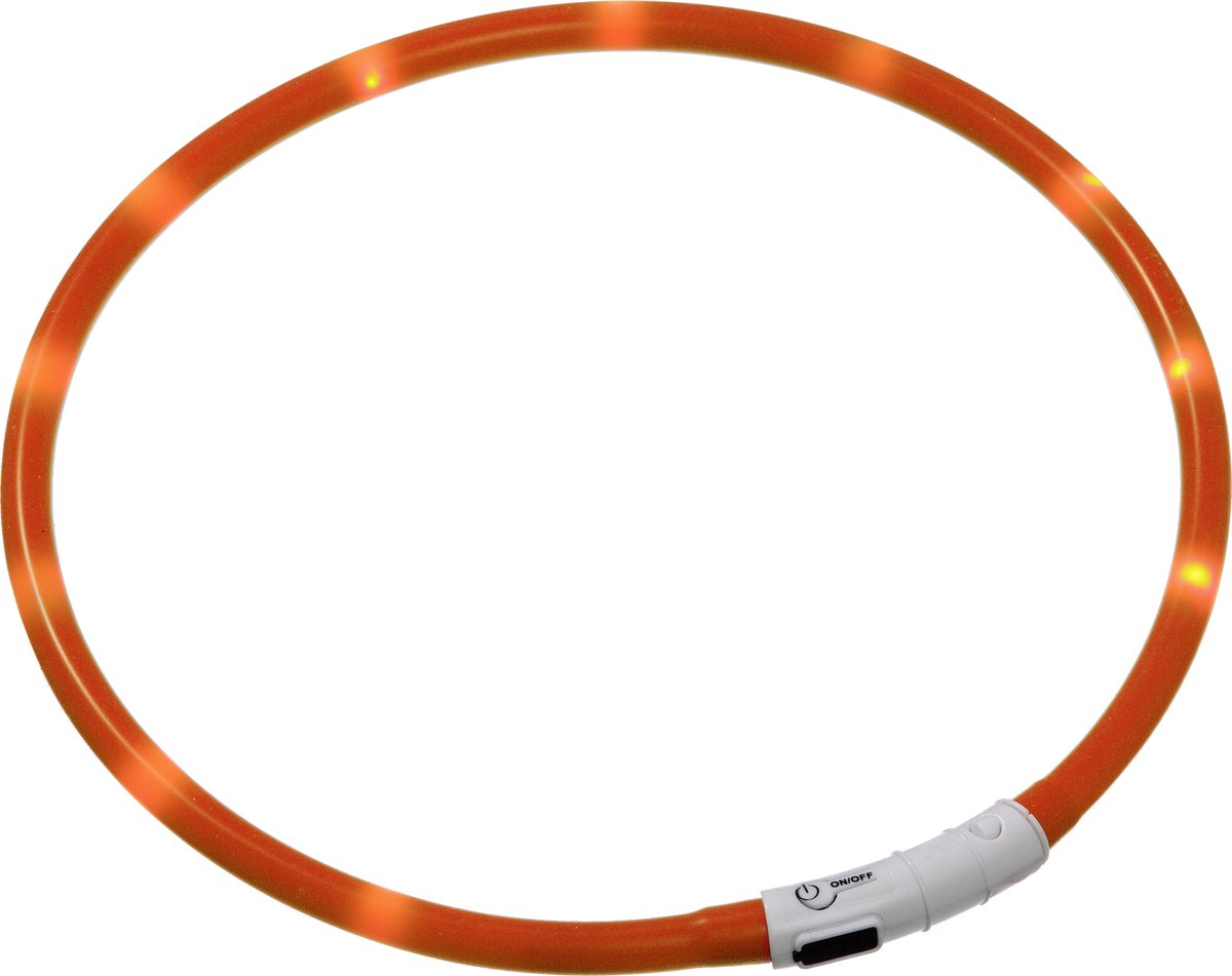Collier LED Flamingo 70 cm orange