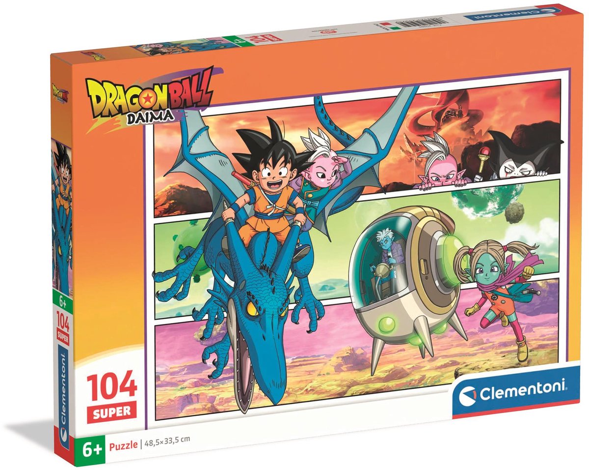 Clementoni - puzzle - dragon ball daima - 104 pièces - super - à partir de 6 ans