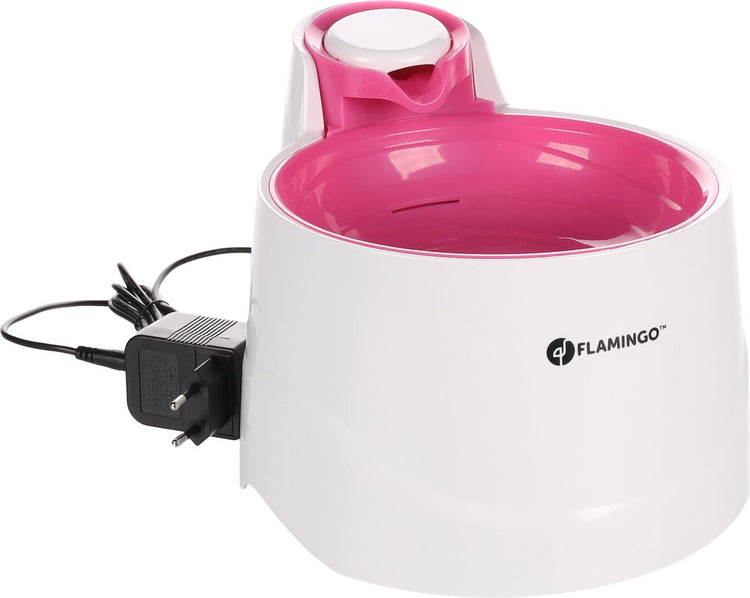Fontaine à eau Flamingo Bellagio pour chats - 2l - Fontaine à eau chat - Fontaine à eau chat - Distributeur d'eau - Fontaine à chat - Antidérapant
